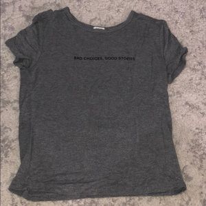 grey cropped tee from GARAGE